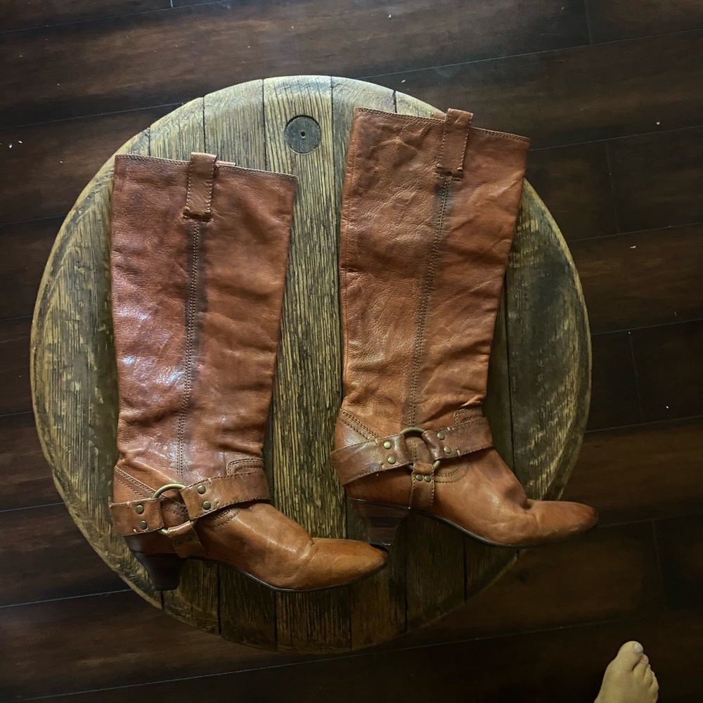 Frye Brown Heeled Boots for Women
